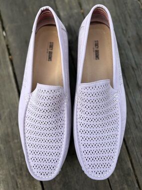 Stacy Adams Cicero Perf Moc Toe Slip On Size 15W NWOB Loafer Driving Shoe